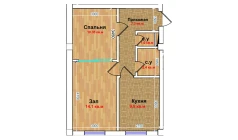 2-комн. квартира 90.1 м²  1/6 этаж | Жилой комплекс MBG