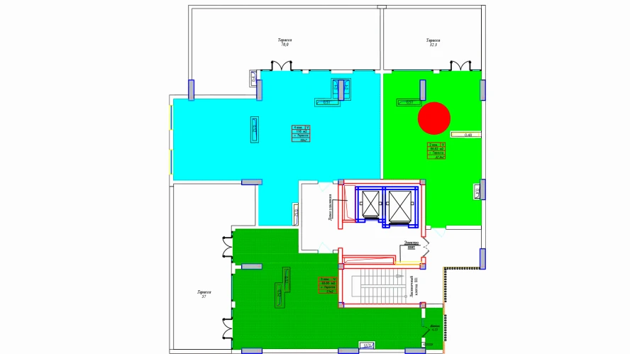 2-комнатная квартира 68.62 м²  17/17 этаж