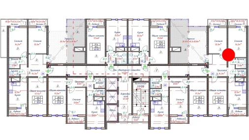 3-xonali xonadon 90.7 m²  16/16 qavat | TRINITY Turar-joy majmuasi