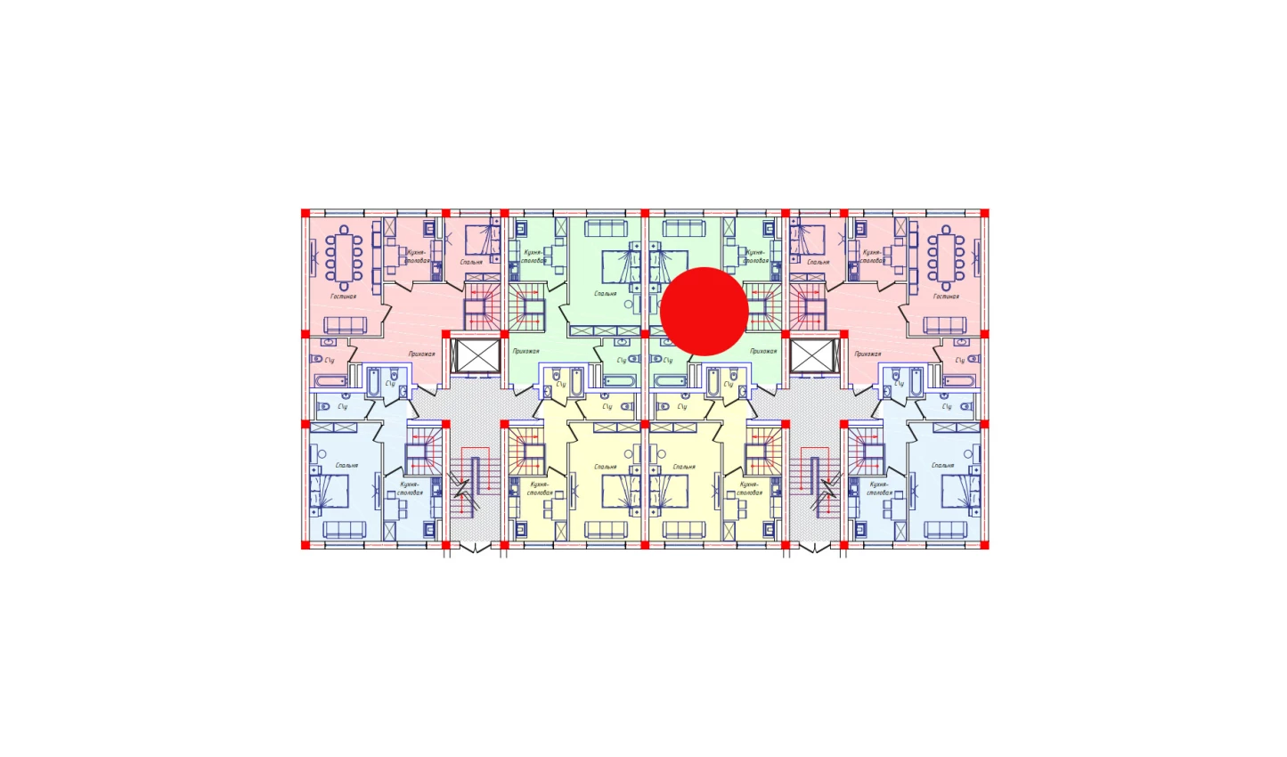 3-комнатная квартира 111.6 м²  1/1 этаж