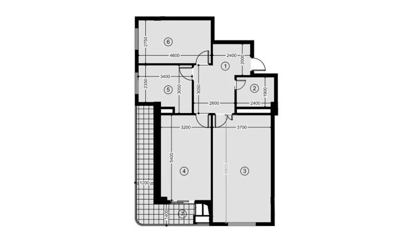 4-xonali xonadon 92.4 m²  3/12 qavat | NAVRUZ GROUP Turar-joy majmuasi