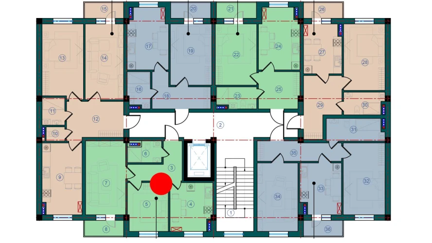 2-комн. квартира 101.4 м²  7/7 этаж | Жилой комплекс Bristol