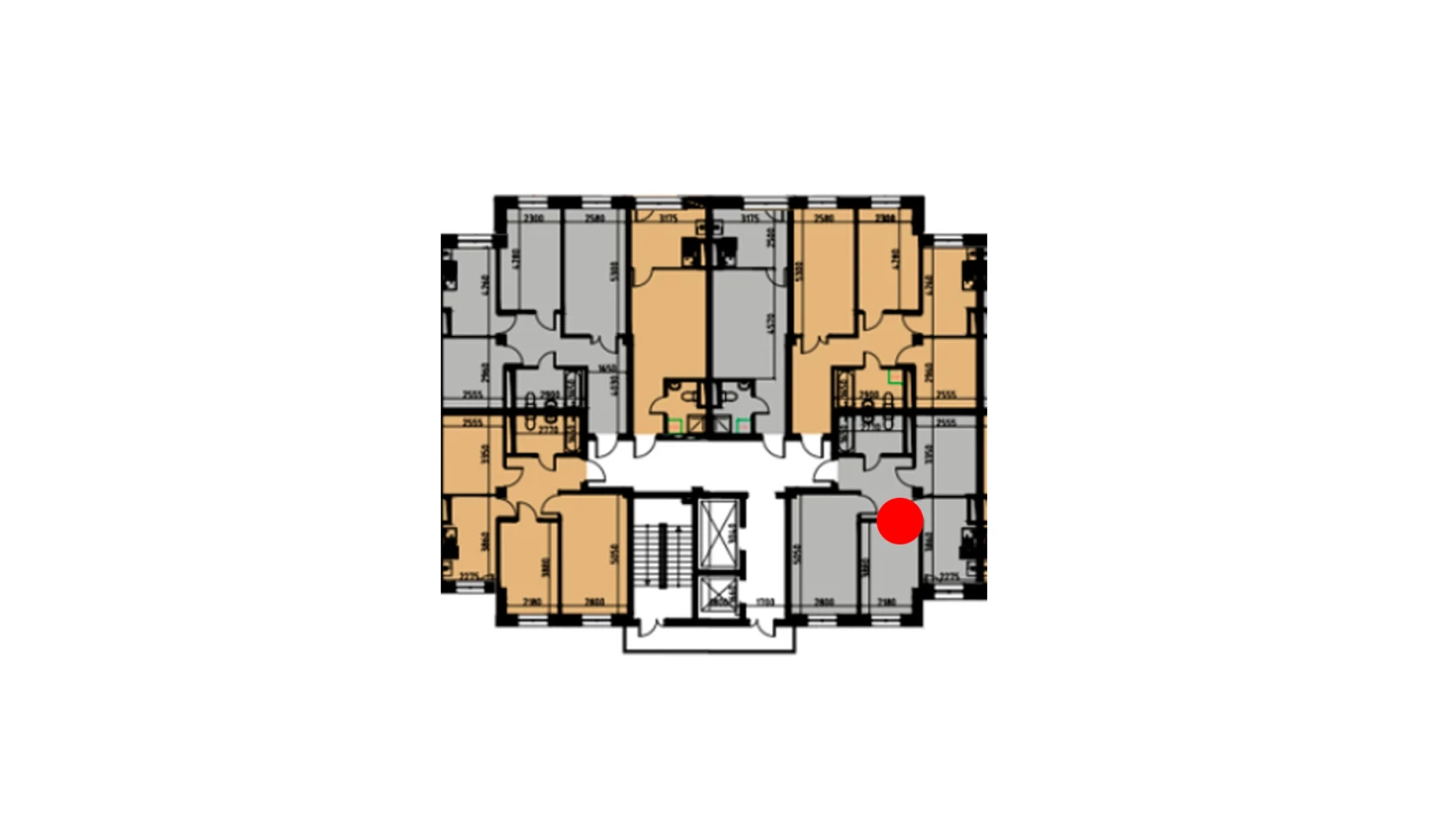 2-комнатная квартира 58.75 м²  2/2 этаж