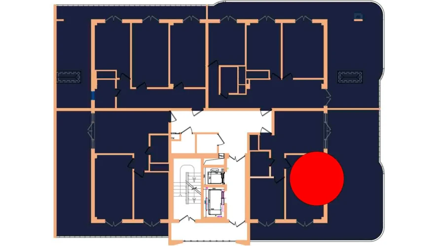 1-xonali xonadon 83.9 m²  17/17 qavat