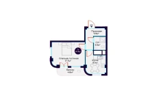 1-комн. квартира 40.9 м²  16/16 этаж | Жилой комплекс Havas Premium