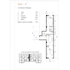 2-комн. квартира 57.2 м²  5/5 этаж | Жилой комплекс Yangi O'zbekiston