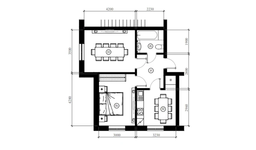 2-комнатная квартира 48.5 м²  9/9 этаж