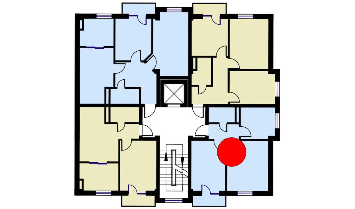 2-комнатная квартира 49.2 м²  2/2 этаж