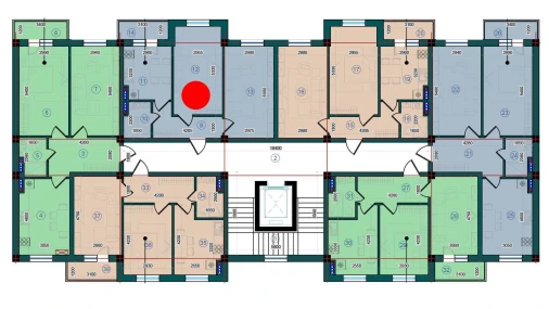 2-xonali xonadon 114.2 m²  5/5 qavat | Bristol Turar-joy majmuasi