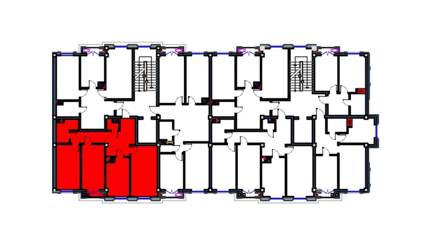 3-xonali xonadon 87.5 m²  8/8 qavat