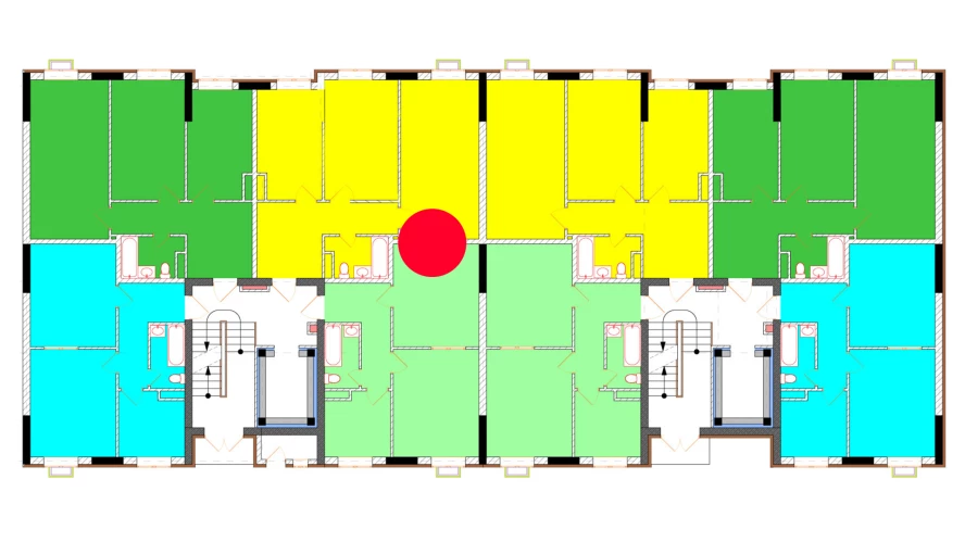 2-комнатная квартира 115 м²  1/1 этаж