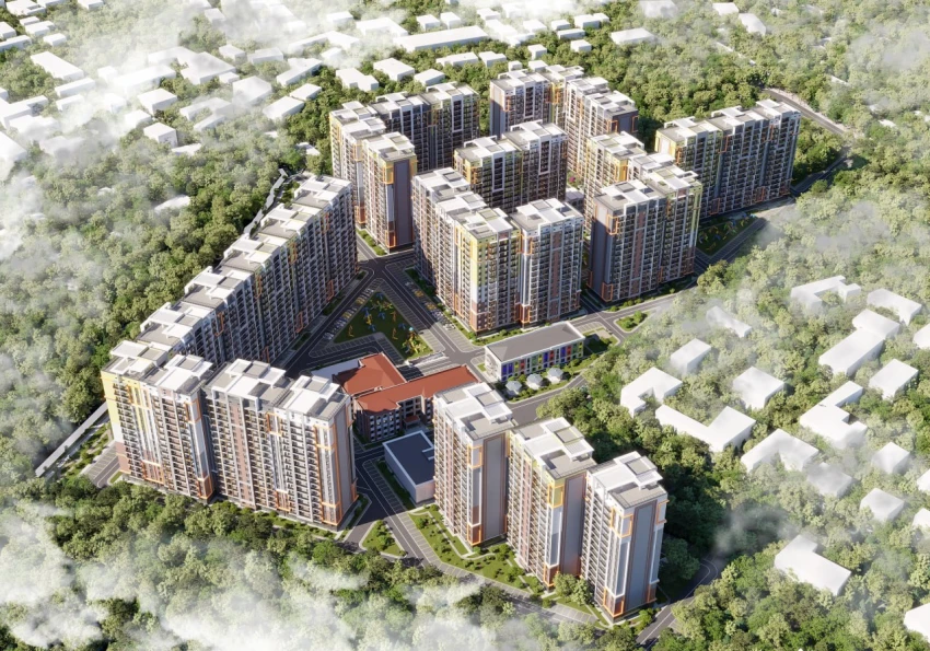 1-комнатная квартира 52.38 м²  14/14 этаж