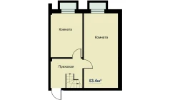 2-body.ApartmentCard.комнатная квартира 53.4 body.ApartmentCard.м²  1/1 body.ApartmentCard.этаж