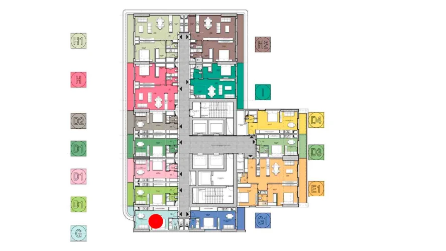 1-комнатная квартира 34.8 м²  5/5 этаж