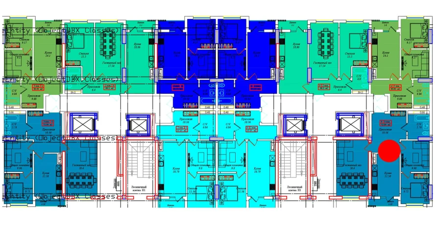 3-комнатная квартира 76.11 м²  4/4 этаж