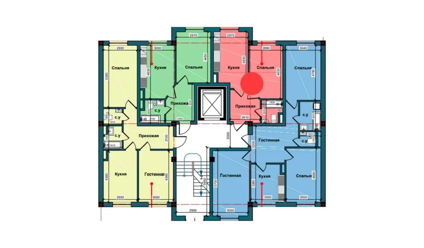 1-комнатная квартира 38.6 м²  1/9 этаж | Жилой комплекс NUR BARAKA