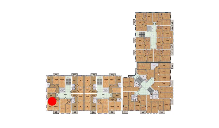 2-xonali xonadon 47.9 m²  2/9 qavat | MBG Turar-joy majmuasi