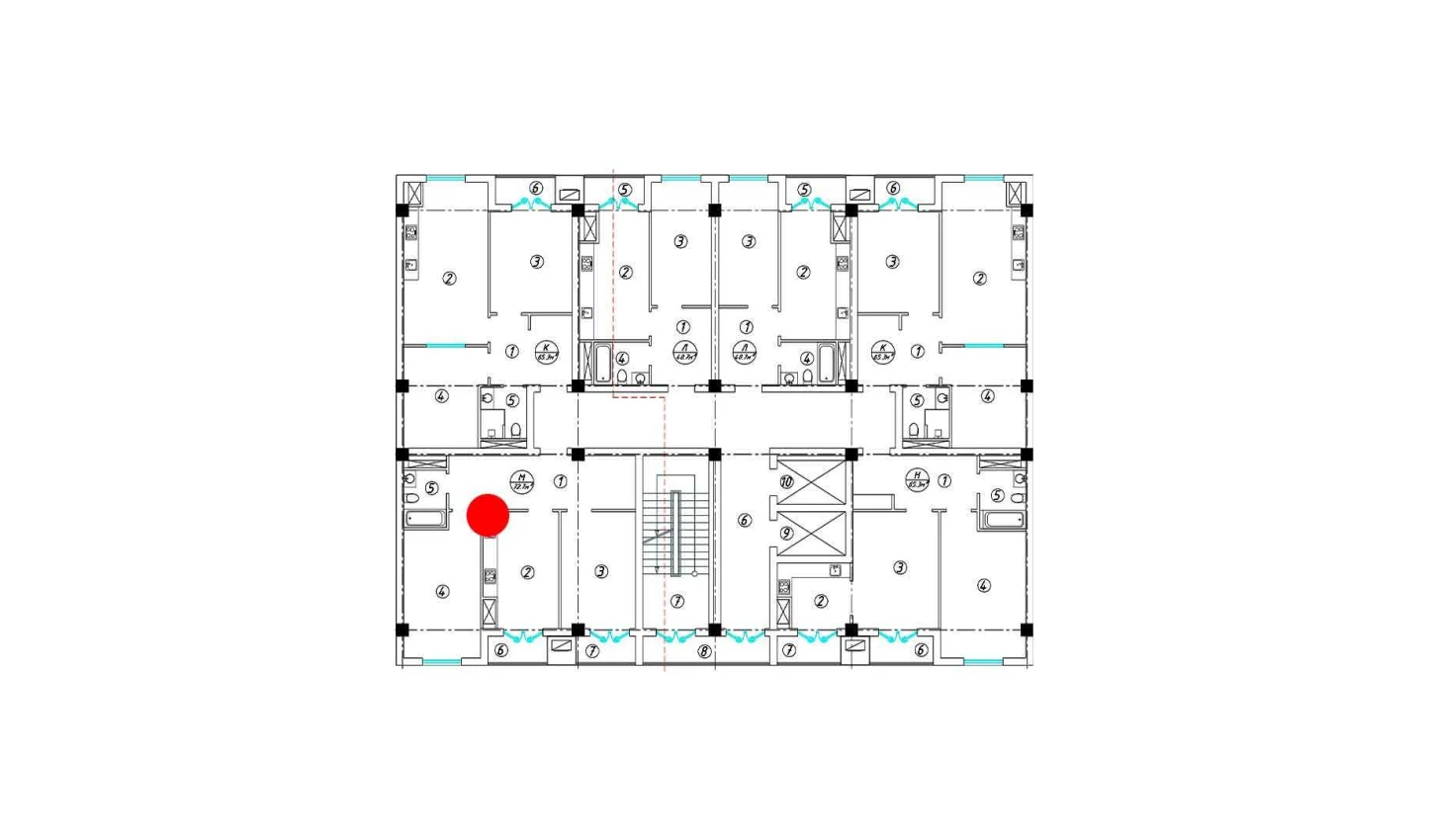 3-комнатная квартира 72.7 м²  13/13 этаж