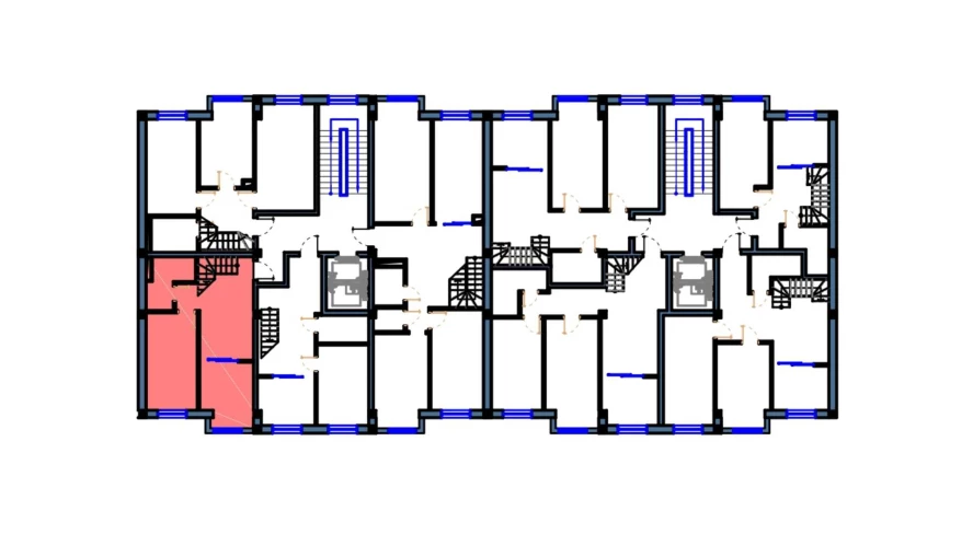 1-комнатная квартира 47 м²  1/1 этаж