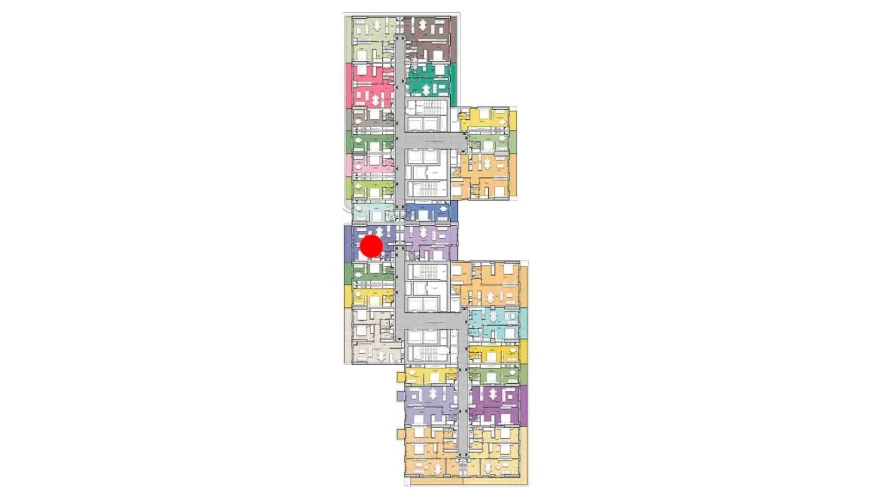 2-комнатная квартира 63.09 м²  5/5 этаж