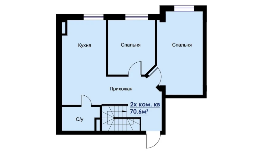 3-xonali xonadon 140.2 m²  1/6 qavat | CHOSHTEPA GARDEN Turar-joy majmuasi