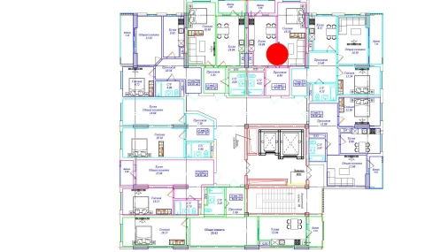 1-комнатная квартира 47.5 м²  7/16 этаж | Жилой комплекс UCHTEPA CITY