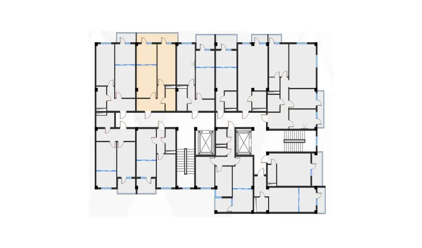 2-xonali xonadon 52.69 m²  6/7 qavat | Bochka Resort Turar-joy majmuasi