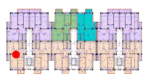 2-комнатная квартира 71.6 м²  4/7 этаж | Жилой комплекс G'IJDUVON CITY