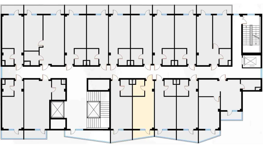 1-комн. квартира 29.94 м²  4/7 этаж | Жилой комплекс Bochka Resort