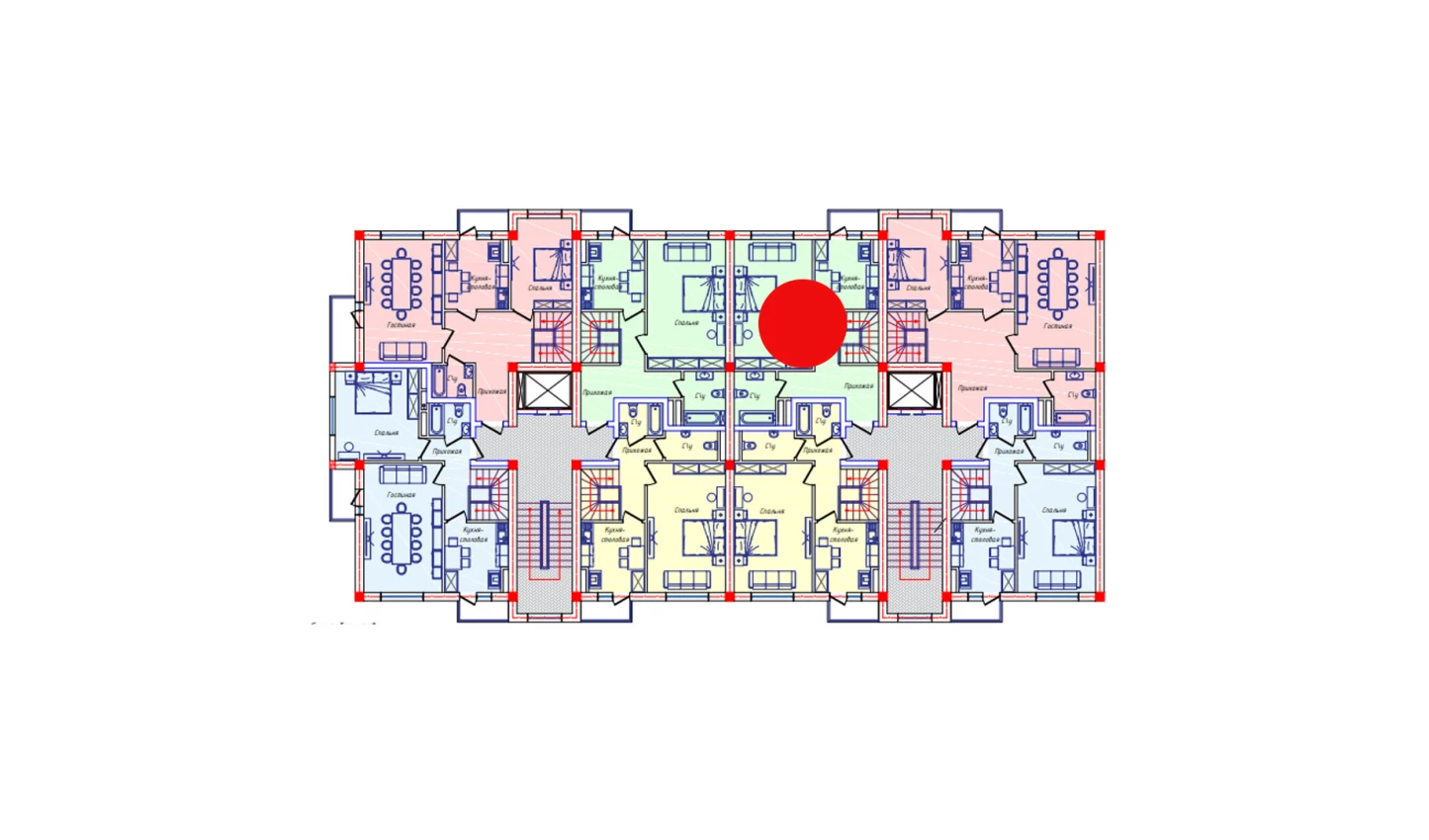 5-комнатная квартира 113.5 м²  7/7 этаж