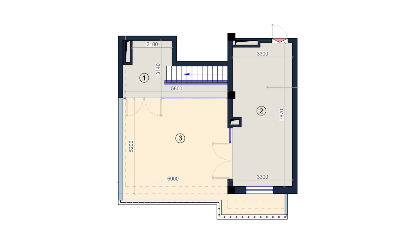 3-комнатная квартира 85 м²  9/9 этаж