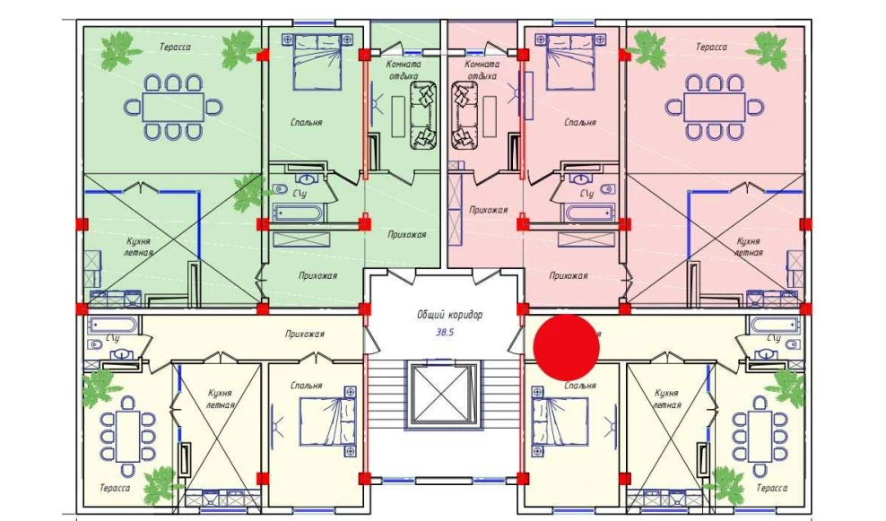 2-xonali xonadon 67.2 m²  10/10 qavat