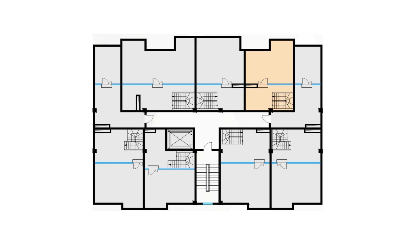 2-xonali xonadon 79.92 m²  7/7 qavat | Bochka Resort Turar-joy majmuasi