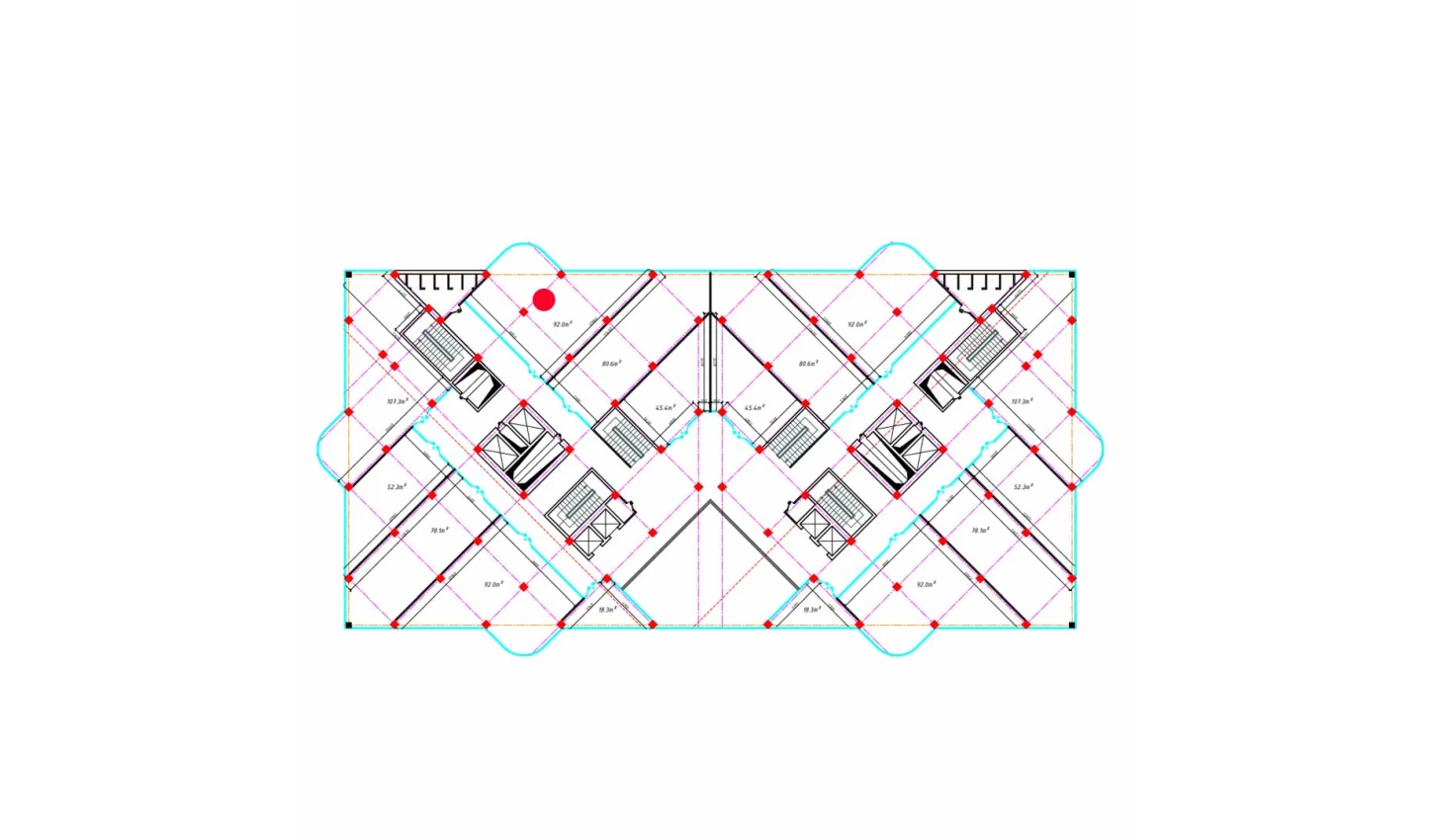 1-xonali xonadon 92 m²  2/2 qavat