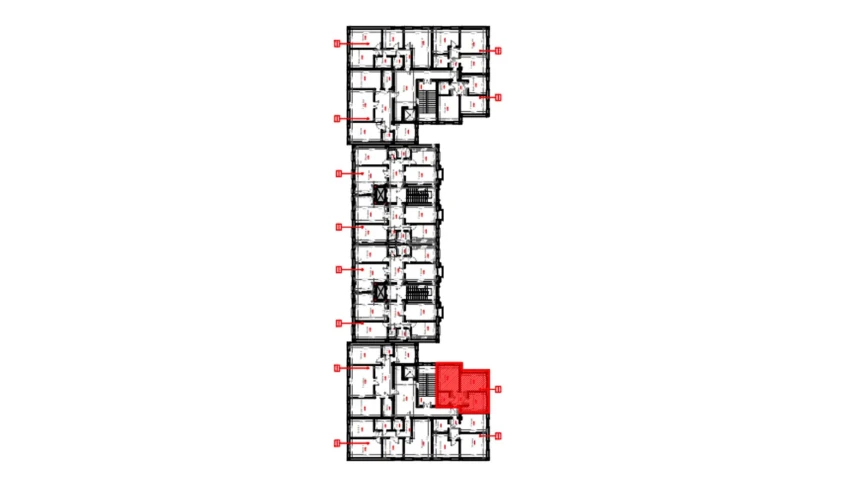 2-комнатная квартира 48.5 м²  7/7 этаж