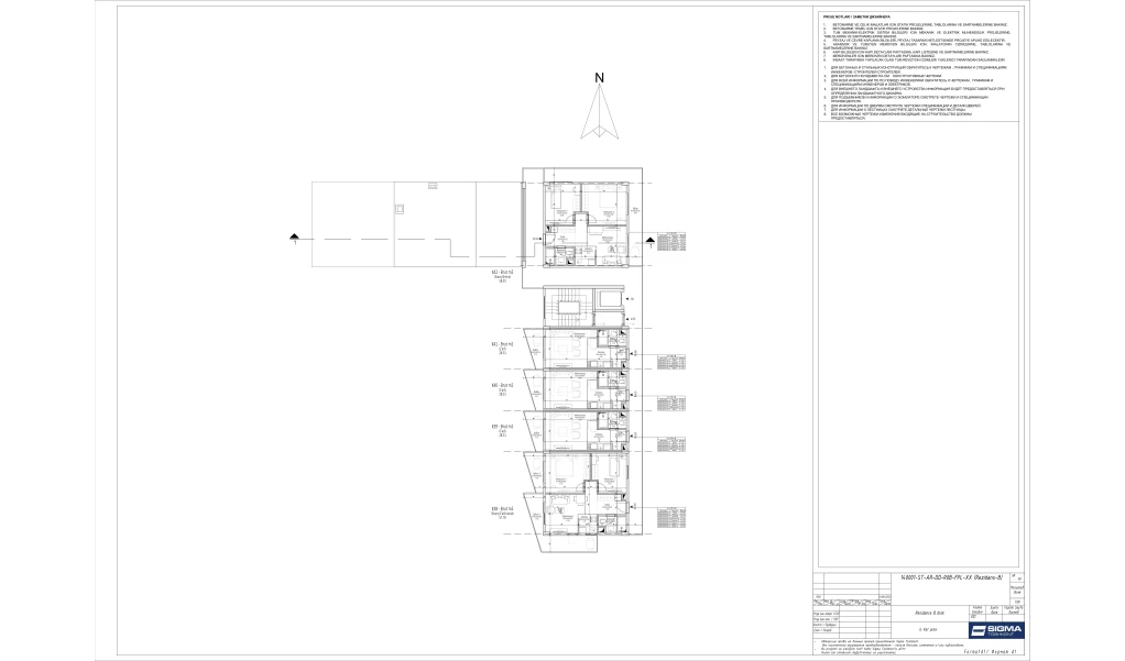 1-xonali xonadon 24.7 m²  6/6 qavat