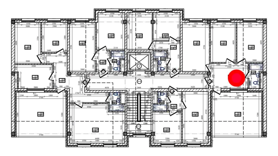 2-xonali xonadon 73.23 m²  8/8 qavat