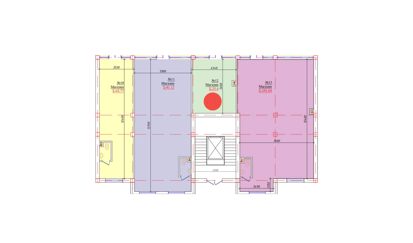 1-комнатная квартира 25.4 м²  1/1 этаж