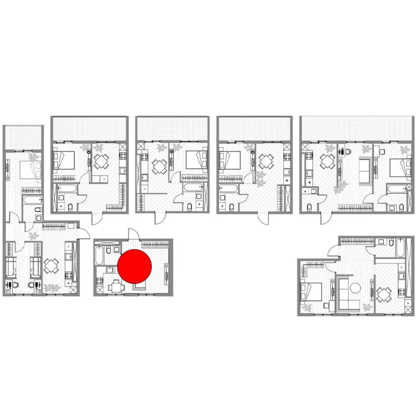 1-комнатная квартира 28.57 м²  11/11 этаж