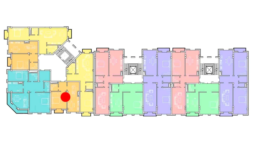 3-комнатная квартира 63.38 м²  6/6 этаж