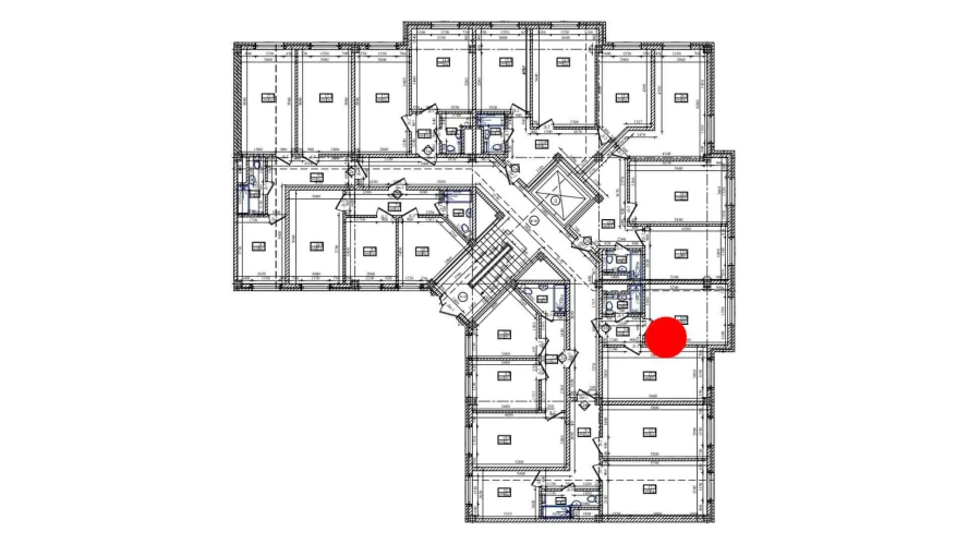 1-комнатная квартира 39.3 м²  1/1 этаж