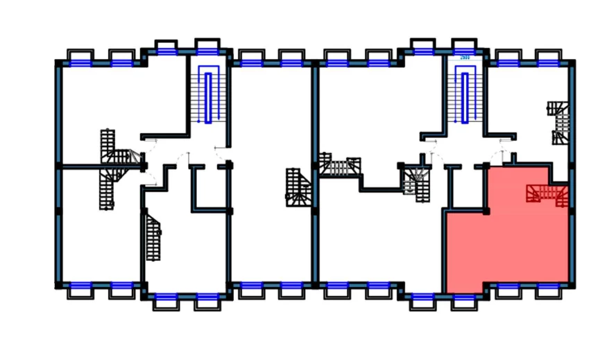 2-комнатная квартира 64.5 м²  1/1 этаж