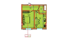 1-комн. квартира 37.7 м²  6/6 этаж