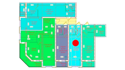 1-xonali xonadon 30.4 m²  3/16 qavat | DO'MBIROBOD RESIDENCE Turar-joy majmuasi