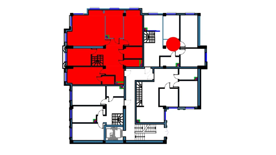 3-xonali xonadon 74.5 m²  1/1 qavat