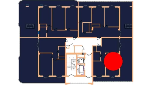 1-xonali xonadon 73 m²  17/17 qavat | Vertex Tawer Turar-joy majmuasi