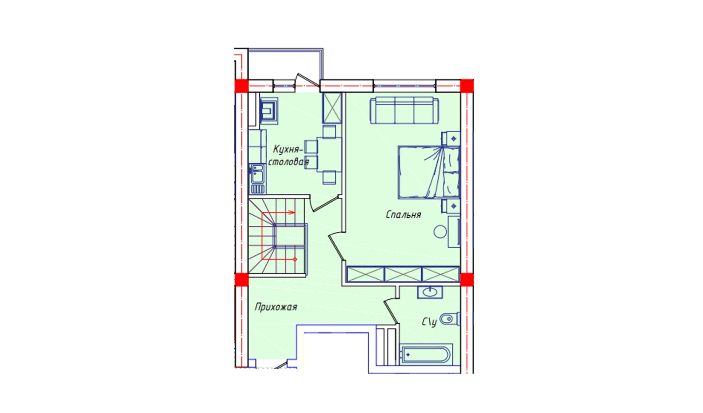 5-комнатная квартира 113.5 м²  7/7 этаж