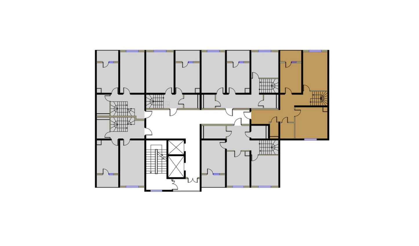 2-комнатная квартира 79.14 м²  1/1 этаж