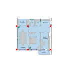 2-комн. квартира 78.7 м²  12/12 этаж | Жилой комплекс SERGELI CITY