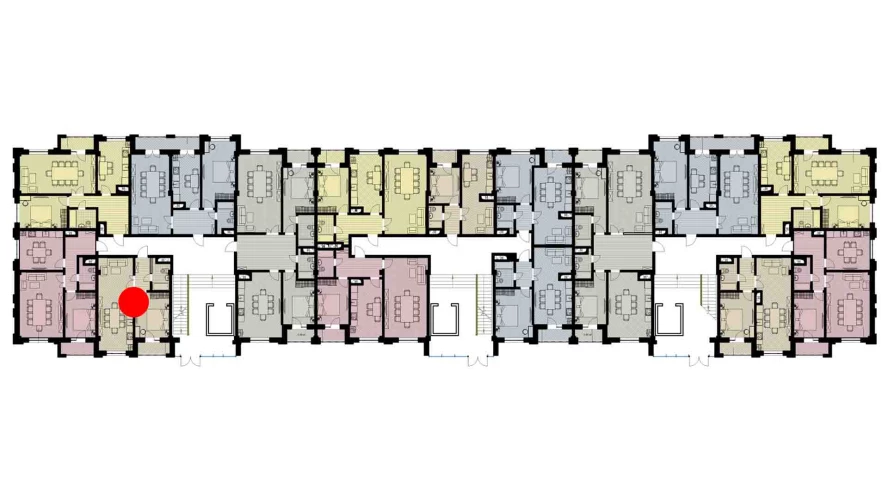 1-комнатная квартира 50.4 м²  1/1 этаж